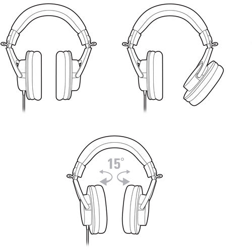 Audio-Technica ATH-M20x Closed-Back Monitor Headphones (Black)