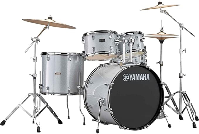 Yamaha Rydeen 5-Piece Drum Set with Hardware (Silver)