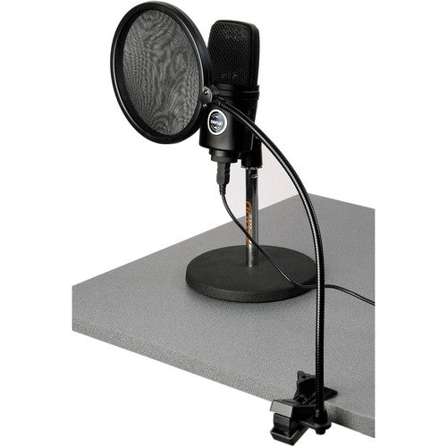 Auray PFSS-55 Pop Filter with Gooseneck with Spring-Loaded Desktop Clamp