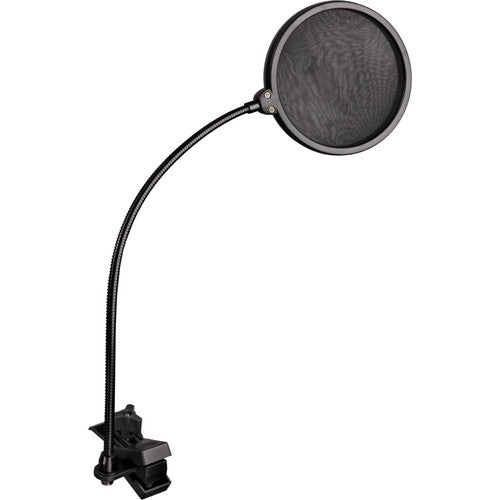 Auray PFSS-55 Pop Filter with Gooseneck with Spring-Loaded Desktop Clamp