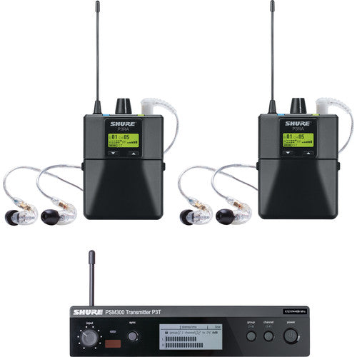Shure PSM 300 Twin-Pack Pro Wireless In-Ear Monitor Kit