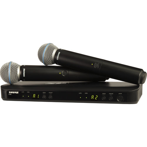 Shure BLX288/B58 Dual-Channel Wireless Handheld Microphone System with Beta 58A Capsules