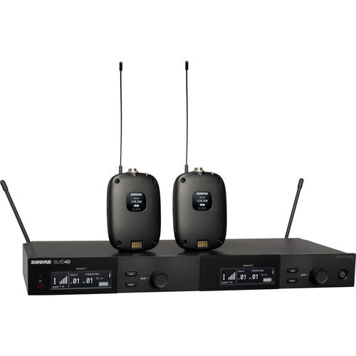 Shure SLXD14D Dual-Channel Digital Wireless Bodypack System with No Mics