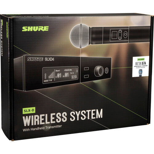 Shure SLXD24/B87A Digital Wireless Handheld Microphone System with Beta 87A Capsule