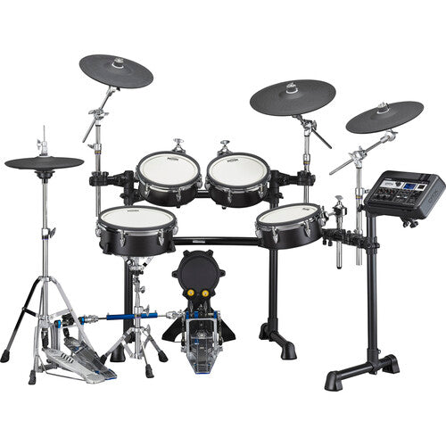 Yamaha DTX8K-X Electronic Drum Kit with Wood-Shell TCS Pads and DTX-PRO Drum Module (Black Forest)