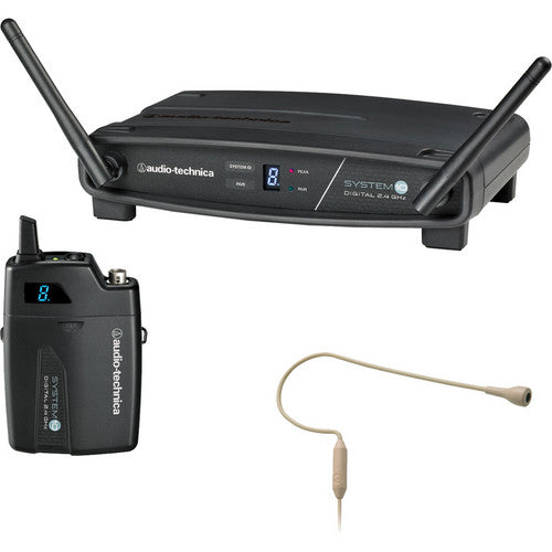 Audio-Technica ATW-1101/H92 System 10 Digital Wireless Omni Earset Microphone System