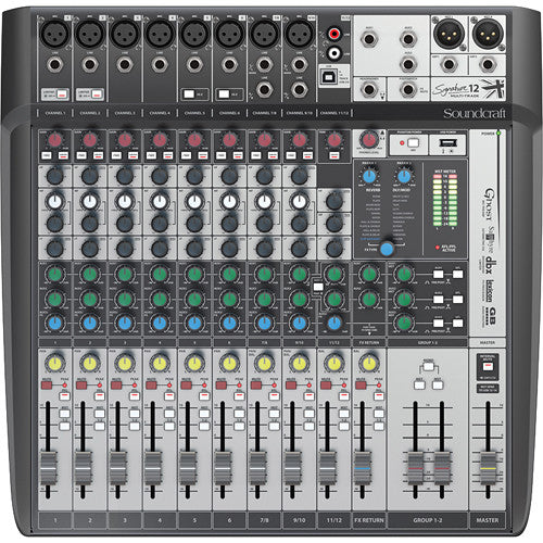 Soundcraft Signature 12 MTK 12-Input Multitrack Mixer with Effects