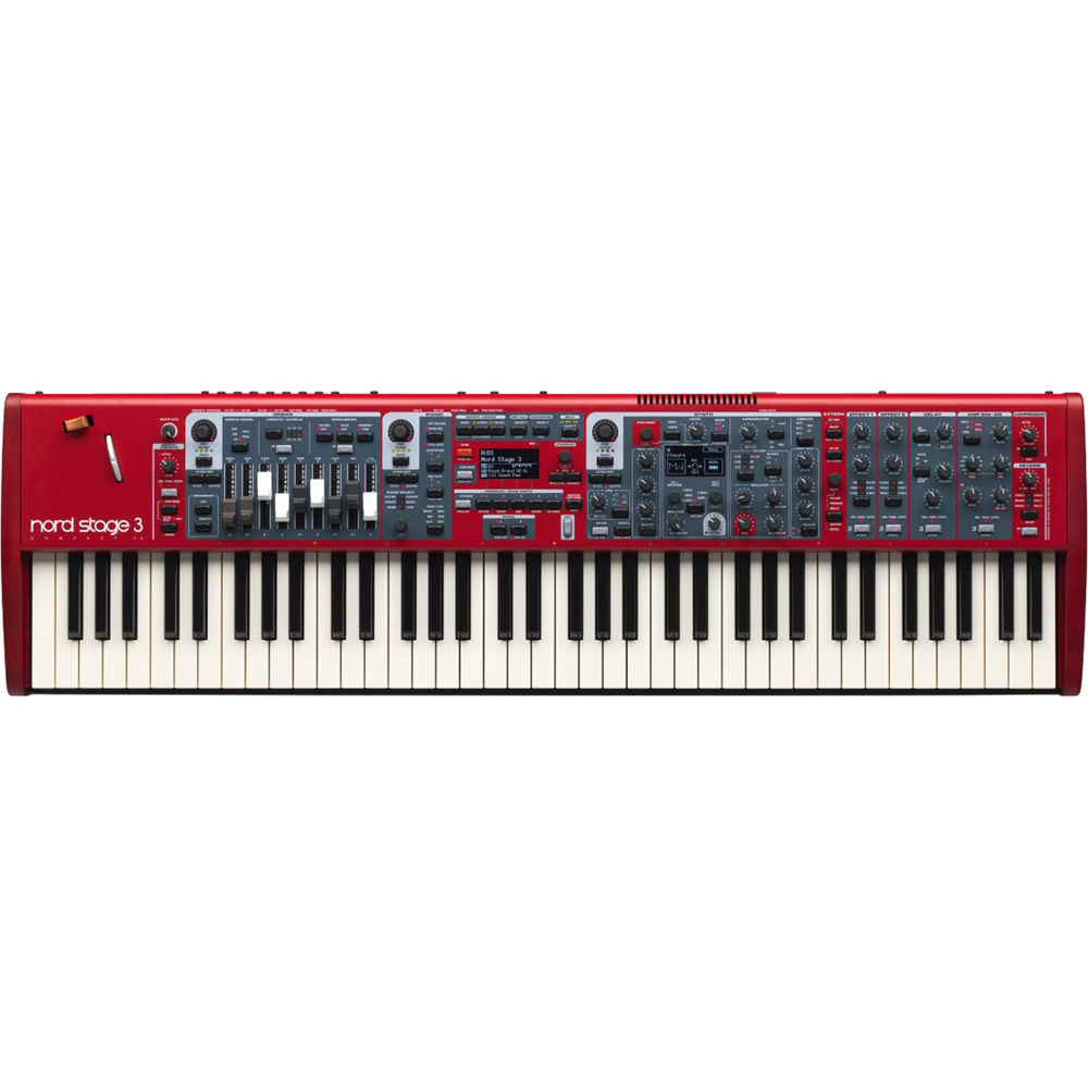 Nord Stage 3 Compact 73-Note Semi-Weighted Waterfall Keyboard with Physical Drawbars
