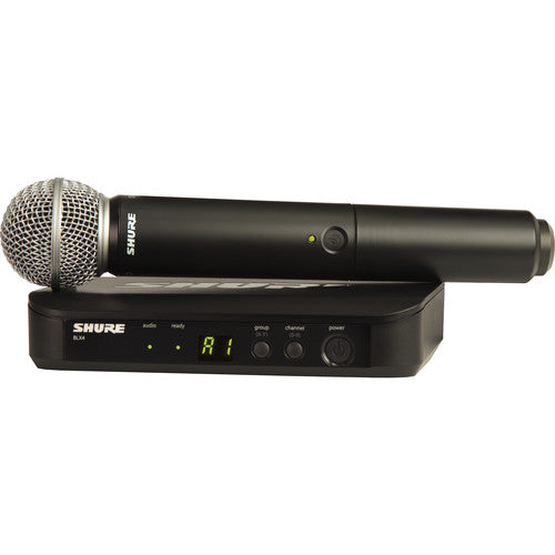 Shure BLX24/SM58 Wireless Handheld Microphone System with SM58 Capsule