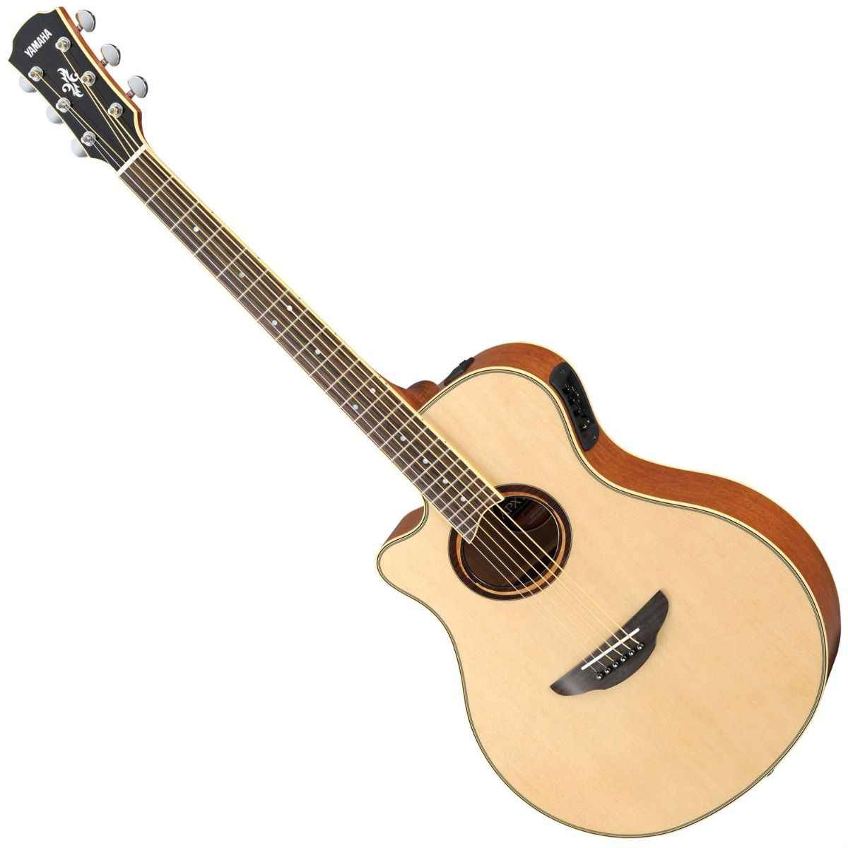 Yamaha Apx700iil Left-Handed Thinline Acoustic-Electric Guitar - Natur ...